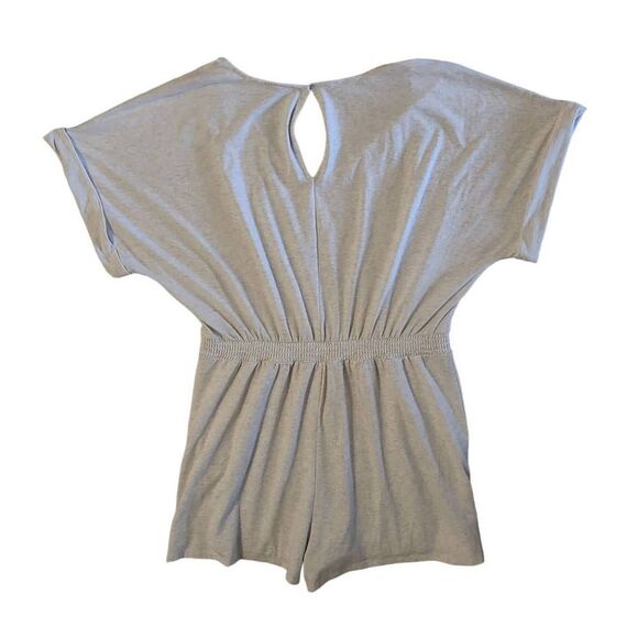 Express Oatmeal  Heather V Neck Jersey Romper Size XL - Picture 5 of 8